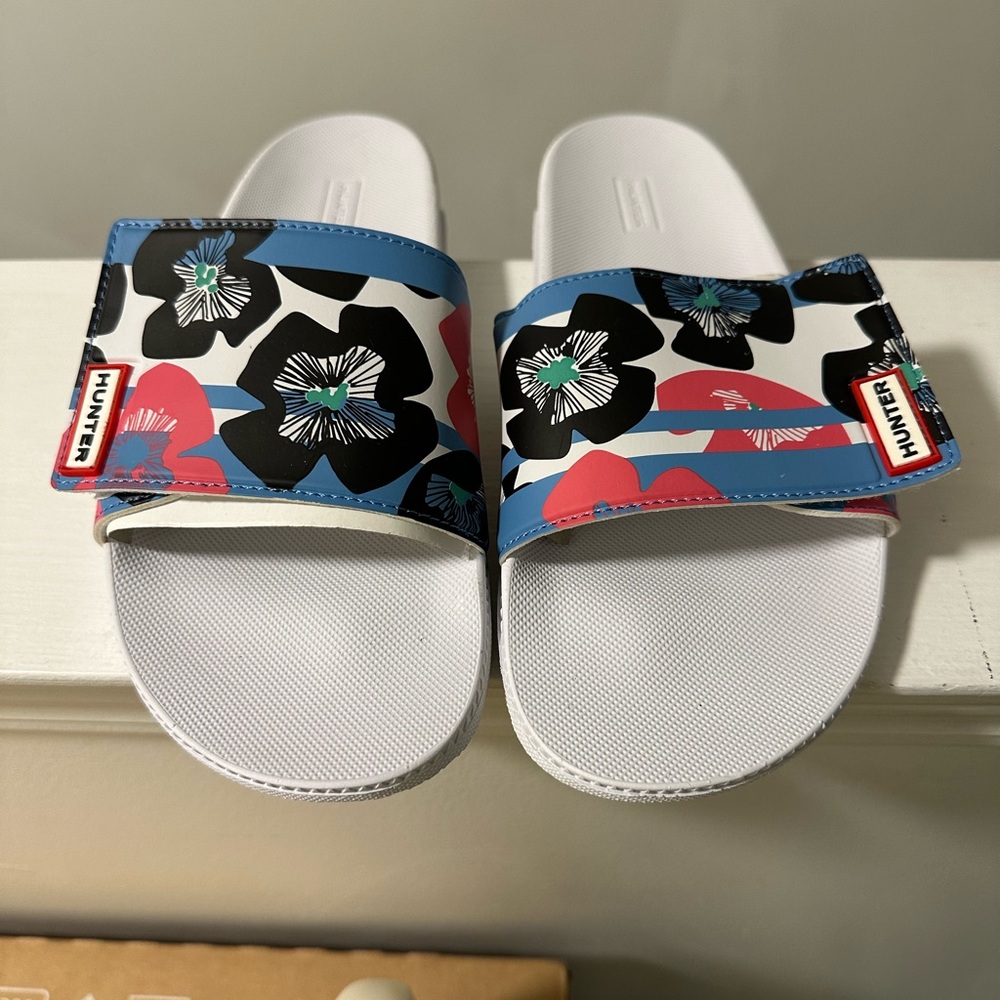Hunter Floral Slide Sandals - Multicolor
